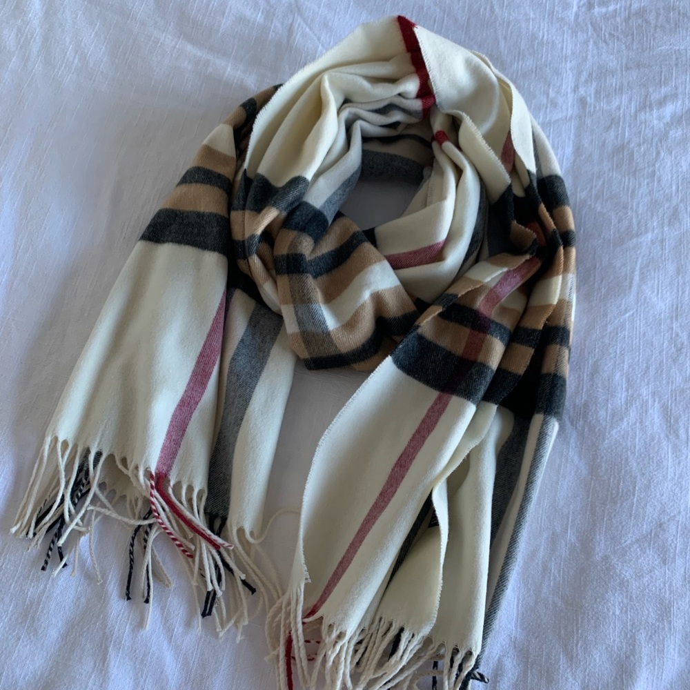 Oversized Plaid Scarf